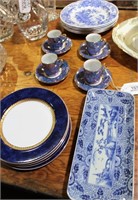 Group of Blue & White Assorted China