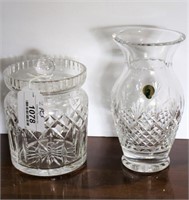 Two Pcs. Waterford Lismore Crystal