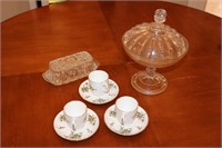 3 ROYAL WORCESTER DEMI CLEMENTINE CHINA,