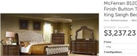 4 pc Tufted Eastern King Sleigh Bedroom Set