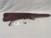 LEATHER RIFLE SCABBARD: