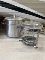 Aluminum Double Broiler And Food Warmer With