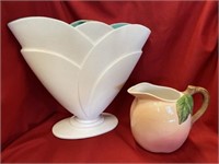 Ceramic Decor Vase And Apple Pitcher