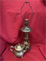 Brass Lamp And Brass Tea Pot