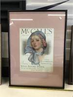 Framed 1931 Mccalls Cover Picture  (23 X 17 )