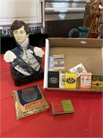 Plastic Advertisement Bust And Matches