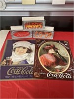 Coca-cola Signs And Glass Blocks