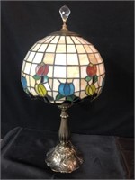 Tiffany Style Stain Glass Table Lamp 24" t x 11"d