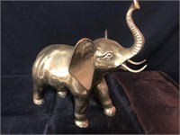 Large Brass Elephant 14"t x 14"l
