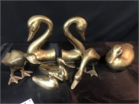 Brass Duck and Bookends