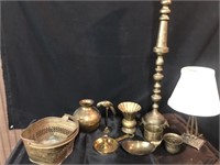 Brass Candle stick,table lamp vases & more