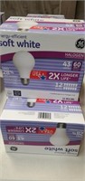 2 boxes GE energy-efficient Halogen light bulbs