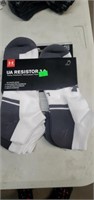 6 pack Under Armour  no show sock (white)