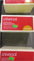Universal self-stick notes
3x3in 
1800 sheets