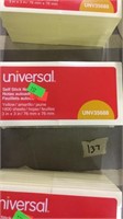 Universal self-stick notes
3x3in 
1800 sheets
