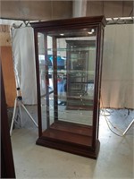 40x80 lighted curio cabinet with shelves