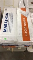 Marathon C-fold paper towels 
2,400 towels