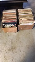 Two boxes assorted records