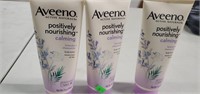 3 Aveeno Positively Nourishing Body lotion