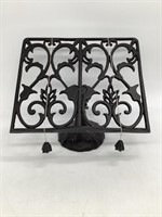 Black Iron Cook Book Stand