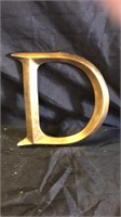 Letter D. Wall hanger