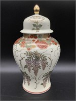 Vintage Floral Asian Ginger Jar