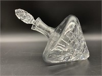 Crystal Leaning Decanter