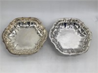 Pair of Silver Plated Chippendale Serving Dishes