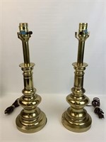 Pair of Stiffel Vintage Brass Lamps