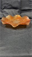 Vintage Orange Carnival Glass