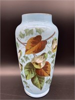 Antique Bristol Glass Hand Painted Vase