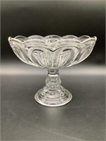 Antique Early American Pattern Glass Compote