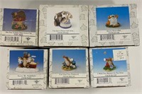 6 Fitz and Floyd Figurines in Boxes