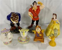 7 Beauty & The Beast Disney Figurines