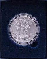 2014 W SILVER EAGLE  W BOX PAPERS