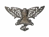 Sterling silver Art Nouveau style brooch