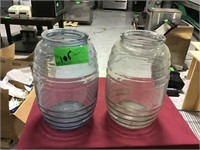 Pair of Medium Glass Jars