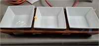 Threshold serving dishes & tray