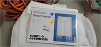 2 sets room Essentials  sheer curtains