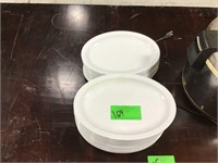 2 Stacks of Plastic Platters
