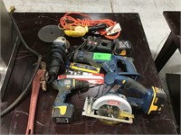 Assorted Tools & Batteries