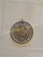 German Mark Coin/Pendant  laser cut