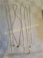 Group of 4 sterling necklaces. Marked 925