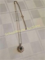 Vintage 12kt gf gold necklace and pendant with