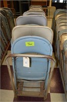 40 FOLDING METAL CHAIRS W/MOVER