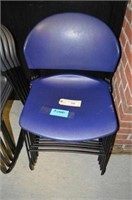 5 PC HEAVY STACKING CHAIRS
