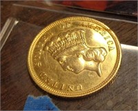 $3.00 gold piece