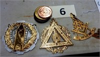 Mason's emblems & coins