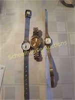 Group of 3 ladies wrist watches