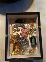 Group of misc pins, earrings and pendants